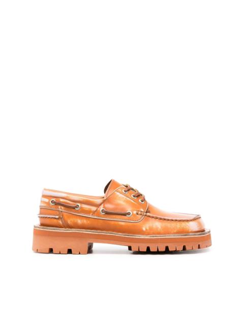CAMPERLAB lace-up leather boat shoes
