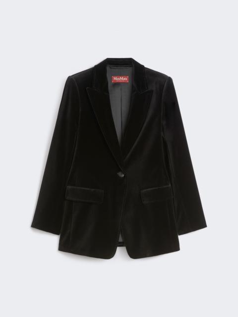 Max Mara QUADRO Smooth velvet blazer