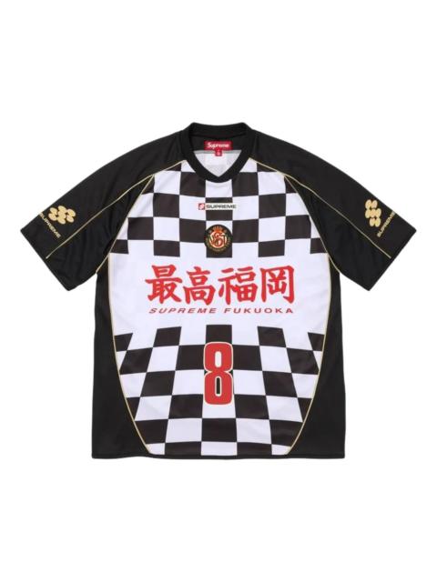 Supreme Supreme SS26 Checkerboard Soccer Jersey 'Black' SUP-SS26-347-BLK