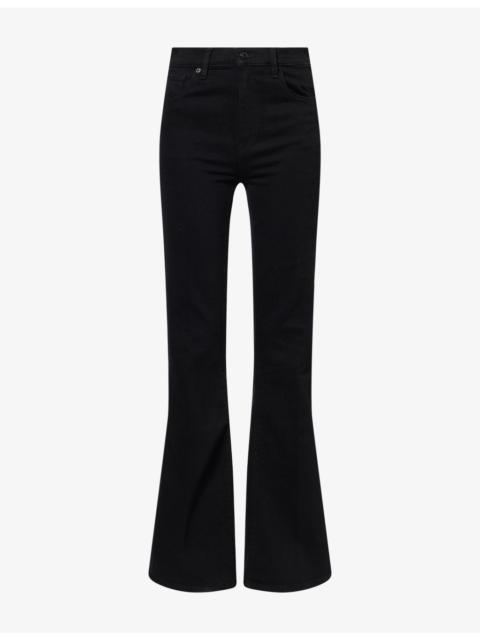 FRAME The Flare High-Rise Stretch-Denim Jeans