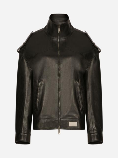 Dolce & Gabbana Oversize bullskin jacket