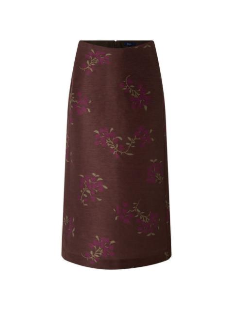 soeur Helia floral-print skirt