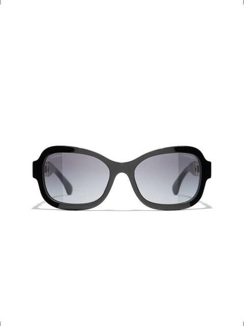 CH5465Q rectangle-frame acetate sunglasses