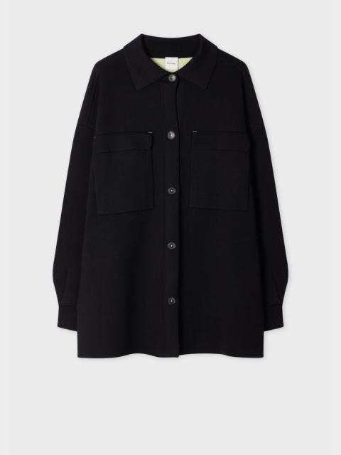 Paul Smith Women's Navy Double-Faced Knit Overshirt