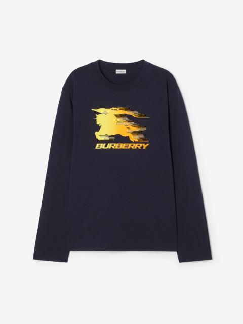 Burberry Long-sleeve Knight Cotton T-shirt