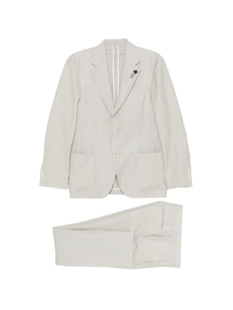 LARDINI notched-lapel single-breasted suit