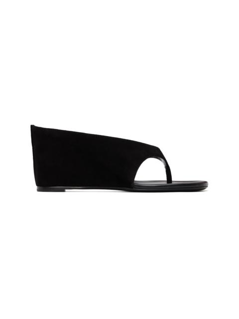 JUDE SSENSE Exclusive Black Yaga Wedge Heeled Sandals