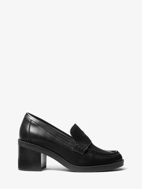MICHAEL KORS Jennings Leather Loafer Pump