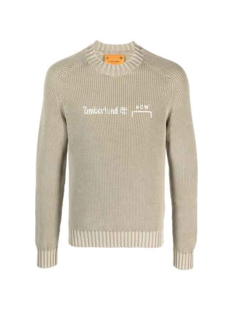 A-COLD-WALL* x Timberland logo-print cotton jumper