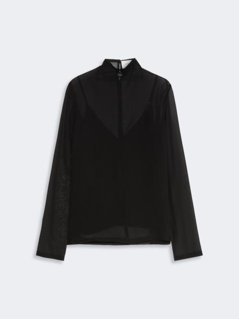Sportmax COSETTA Silk blouse with camisole - BLACK