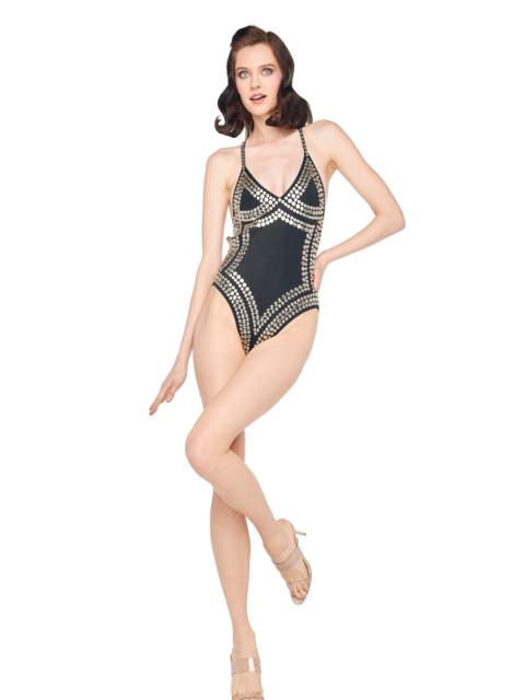NORMA KAMALI ALL OVER STUD SLIP MIO