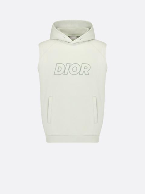 Dior Oversized Sleeveless Hooded Sweatshirt