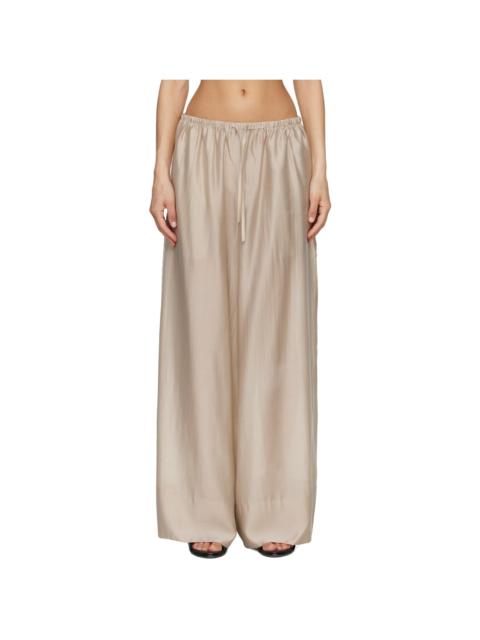 entire studios Beige Vento Wide Leg Trousers