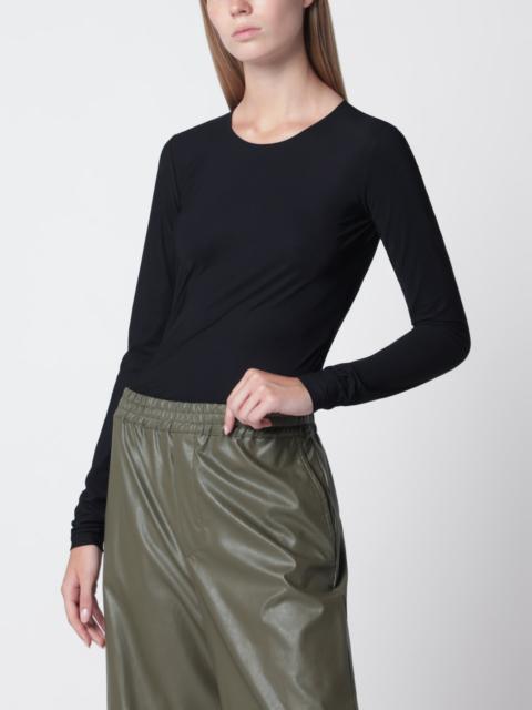MM6 Maison Margiela Black lycra jersey bodysuit