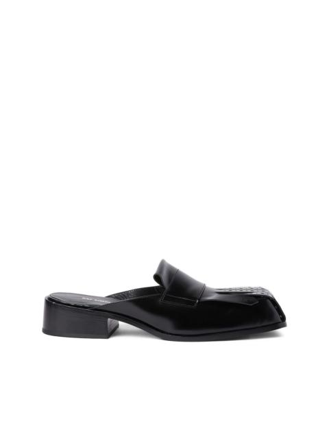 Raf Simons leather slippers