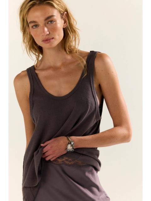 FREE PEOPLE We The Free Scoop Neck Silk Tank