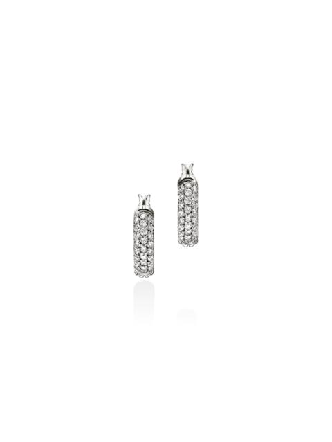 JOHN HARDY JH Essential Hoop Earring, Sterling Silver, Diamonds, 13MM