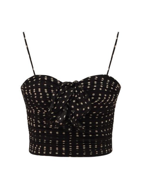 Zimmermann CLASH DOT BUSTIER TOP