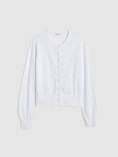 Madewell Button-Front Cardigan in 100% Cotton