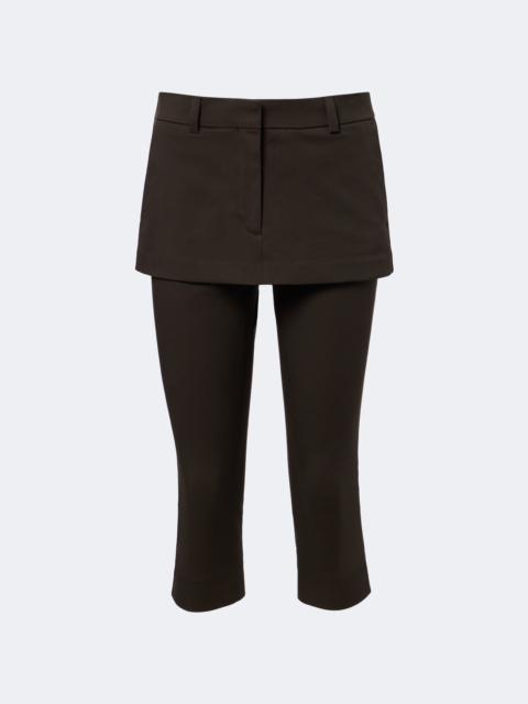 Acne Studios Layered cotton capri pants