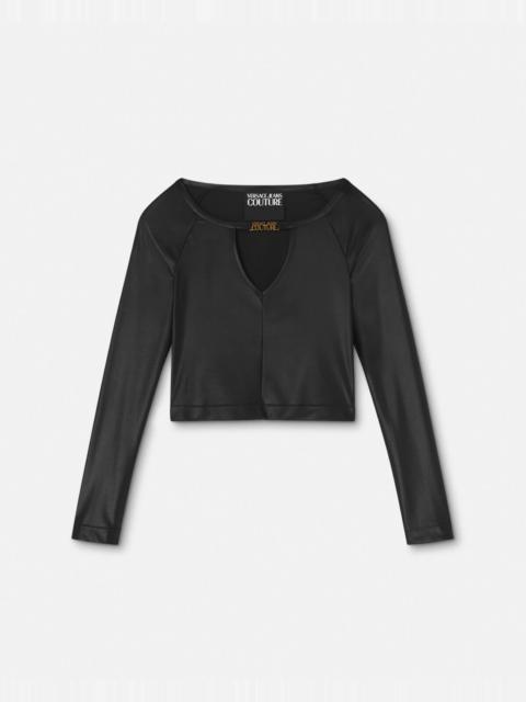 VERSACE JEANS COUTURE Logo Cutout Top