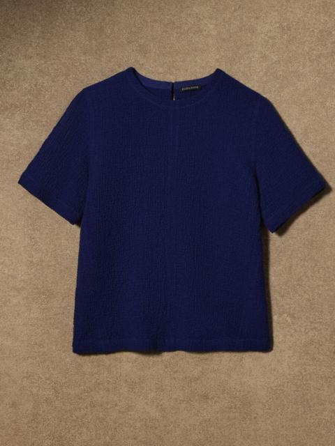EILEEN FISHER Organic Cotton Doubleweave Round Neck Top