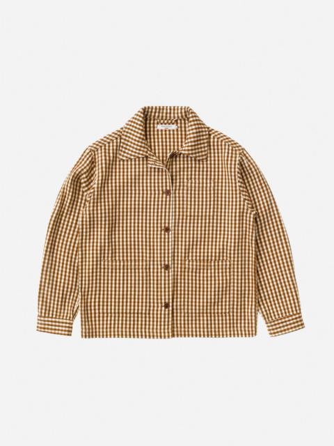 Nudie Jeans Maj Overshirt Gingham Oak