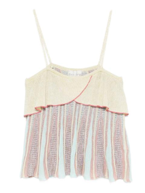 forte_forte ruffled striped top