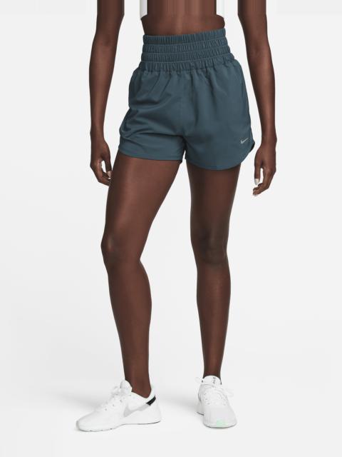 Nike Women's One Dri-FIT Ultra High-Waisted 3" Brief-Lined Shorts