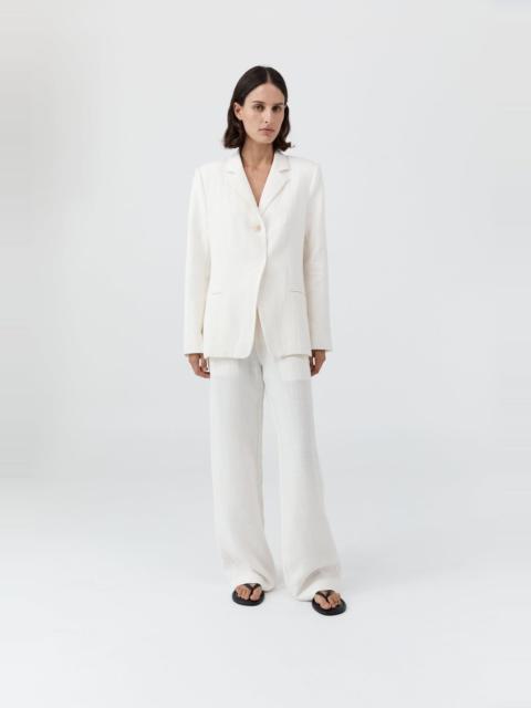 ST. AGNI 90s Linen Blazer - Off White