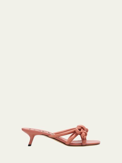 Loewe 45mm Flamenco Leather Knot Sandals
