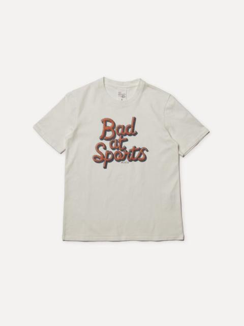 Nudie Jeans Joni Bad At Sport T-Shirt Offwhite