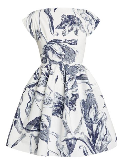 Erdem short-sleeve floral-print mini dress