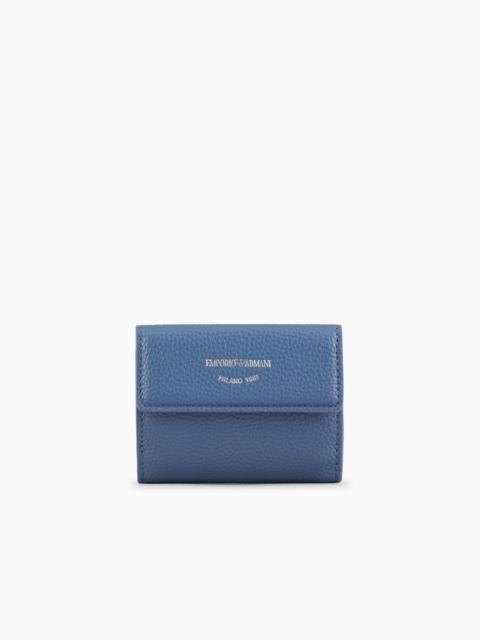 EMPORIO ARMANI MyEA trifold wallet with deer print