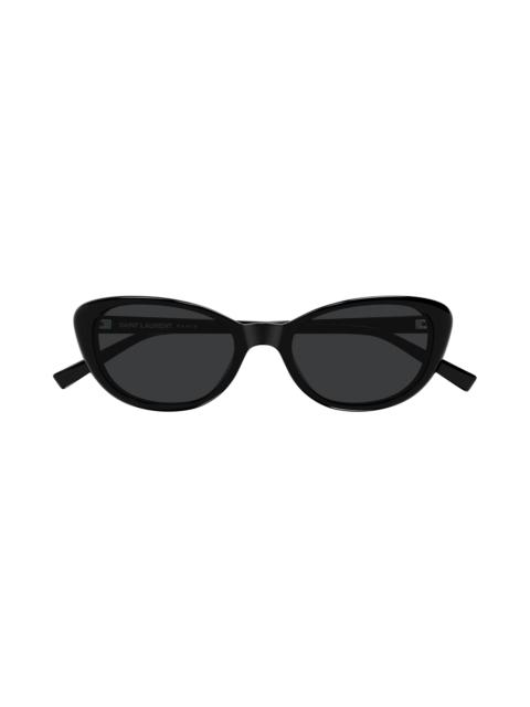 SAINT LAURENT Cat-eye acetate sunglasses Black