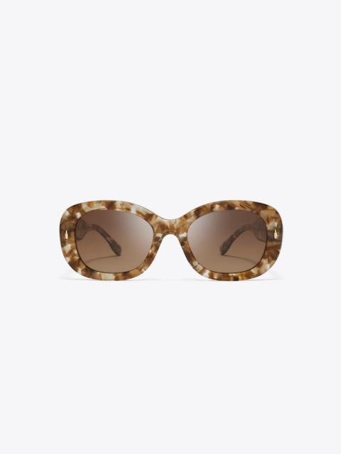 TORY BURCH Miller Oval Sunglasses
