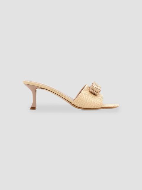 FERRAGAMO Women's Isaura 55MM Open-Toe Mules - Beige