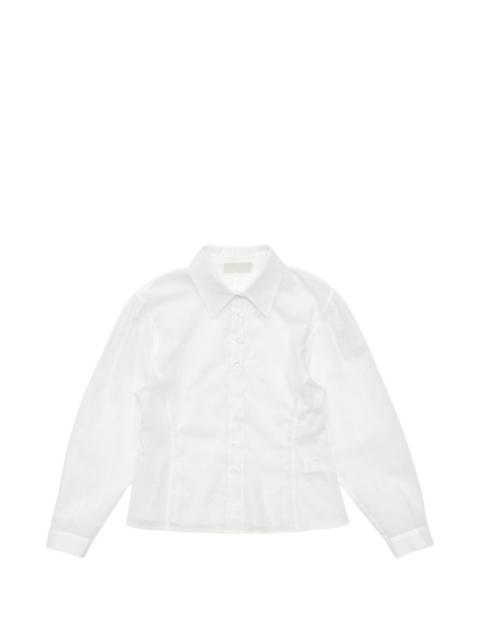 AMOMENTO sheer cotton shirt