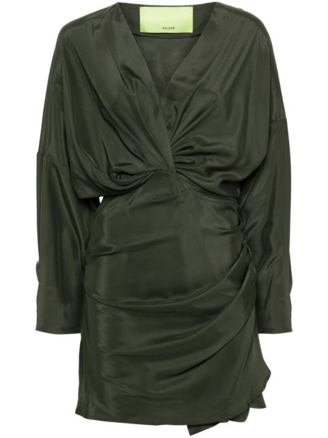 GAUGE81 Asuka drapped silk dress
