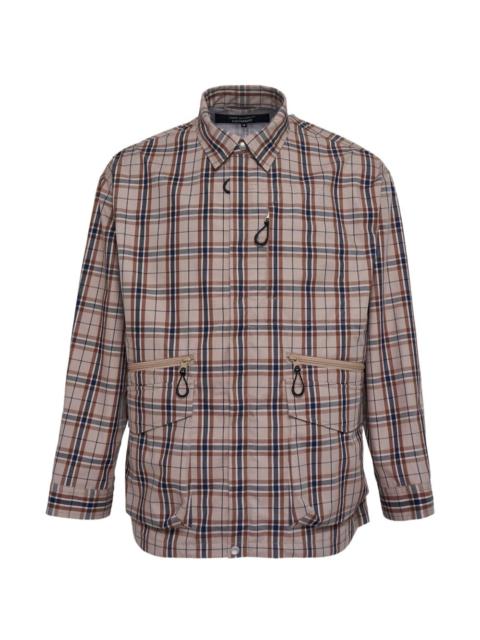 Comme des Garçons Homme zipped checked jacket