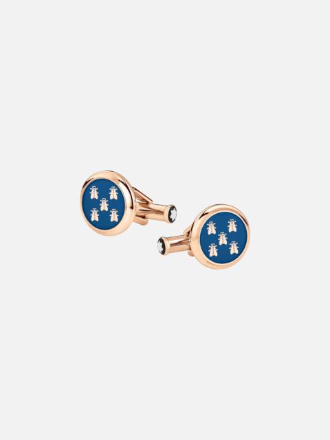 Montblanc Round Steel Cufflinks