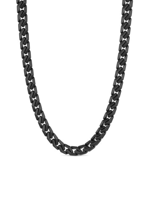 DAVID YURMAN Men's Curb Chain Angular Link Necklace in Black Titanium, 8.7MM - Black