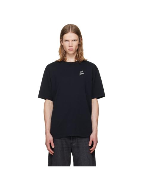 Maison Kitsuné Black 'Café Kitsuné' Relax T-shirt
