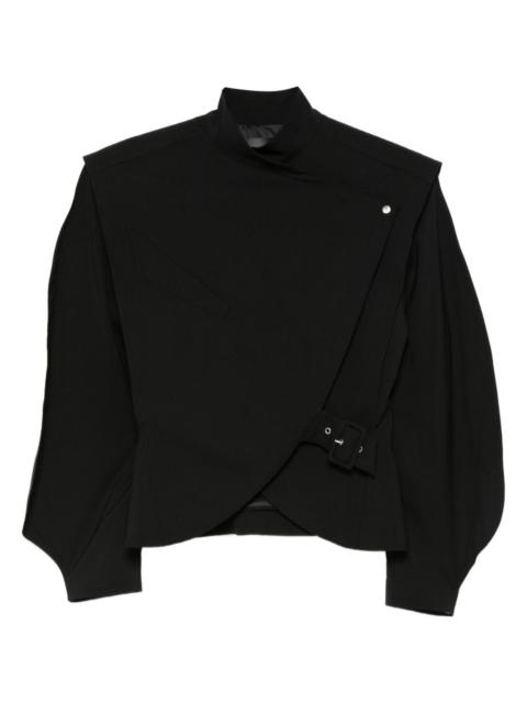 MUGLER buckle-fastening high-neck jacket