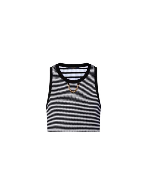 Louis Vuitton Mixed Stripes Rib Knit Crop Top