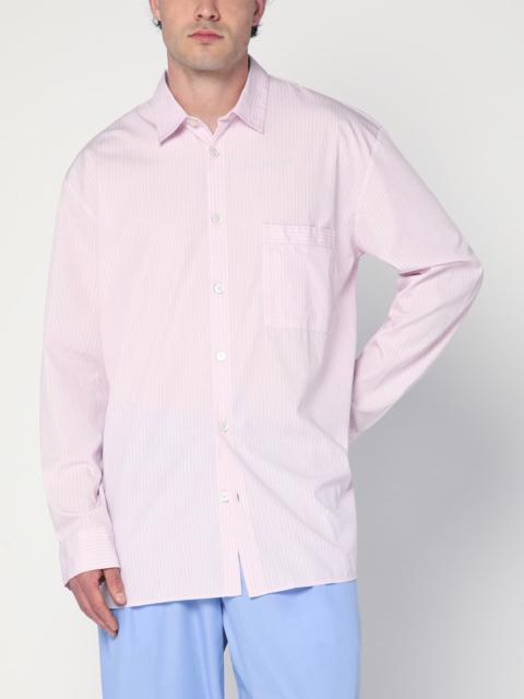 TEKLA Pink striped pyjama shirt