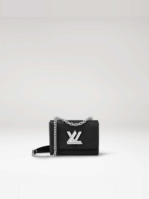 Louis Vuitton Twist Lock XL Black in Cowhide Leather with Silver