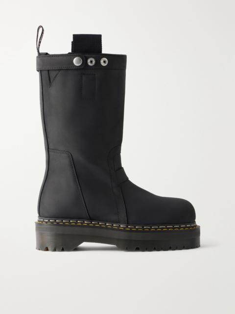 Rick Owens Dr Martens Leather Biker Boots