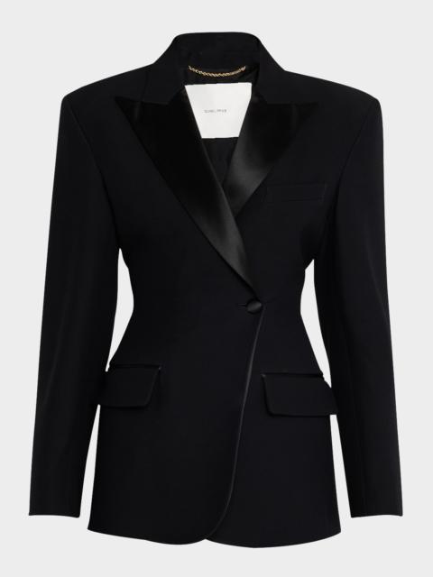 ADAM LIPPES Double-Breasted Waisted Blazer