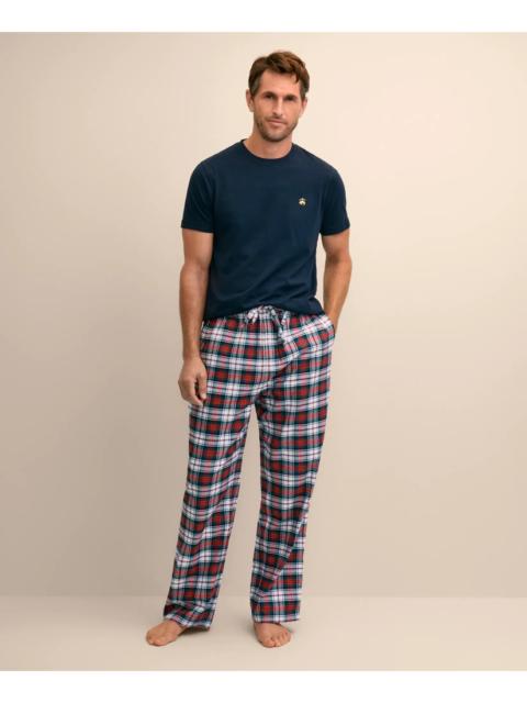 Brooks Brothers Cotton Flannel Plaid Lounge Pants